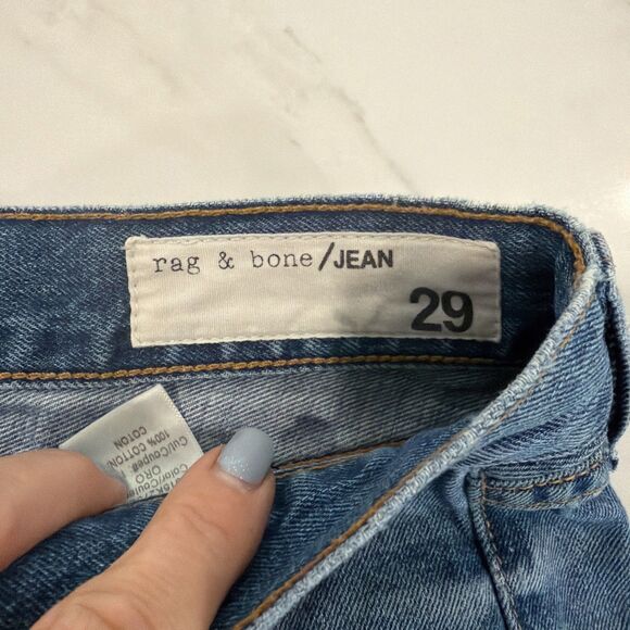 Rag & Bone Boyfriend Cut-Off Denim Shorts 29 Side Slits - Picture 5 of 7